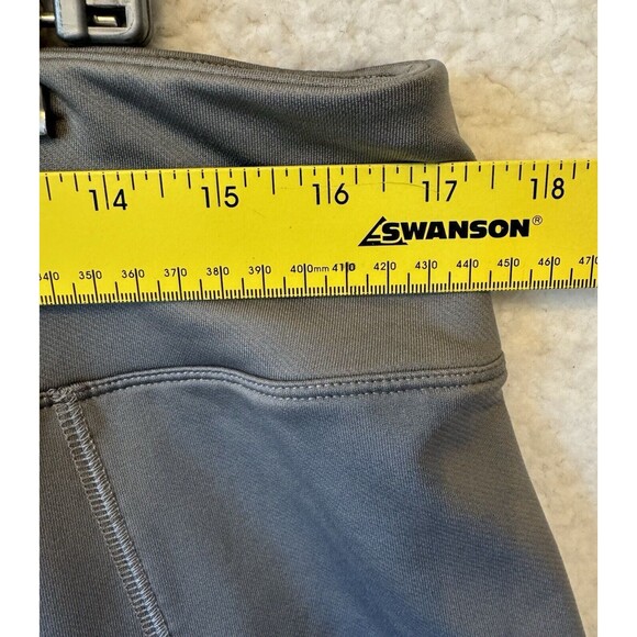 Nike Pants Women Large 12-14‎ Gray Legging Cropped Stretch Pull On Fit Dry - Picture 7 of 10